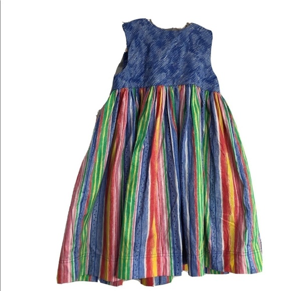 PJ Lindberg maxi sleeveless button front girls colorful summer dress size:4T - Picture 4 of 15